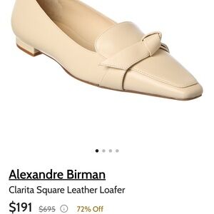 Alexandre Birman Beige Leather Loafers